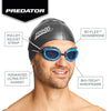 Lunettes de natation Predator Transparent-Gris Standard Zoggs 461037CLGYCLRR