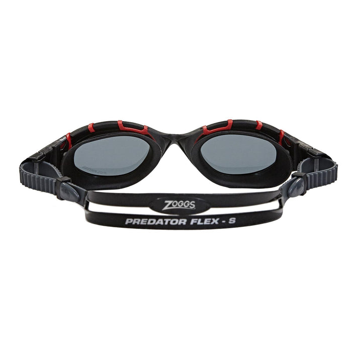 Swimming Goggles Predator Flex Polarised Black-Red-Smoke Regular Zoggs 461043BKRDPSMR