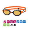 Swimming Goggles Predator Polarized Ultra Grey-Orange Regular Zoggs 461058GYORPCPR
