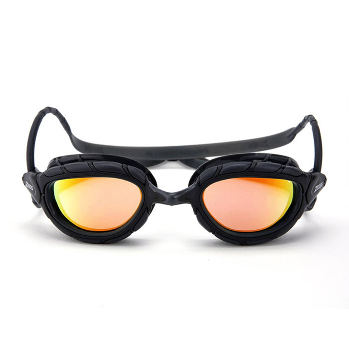 Swimming Goggles Predator Titanium Grey-Black Mirrored-Orange Lenses Regular Zoggs 461065GYBKMORR