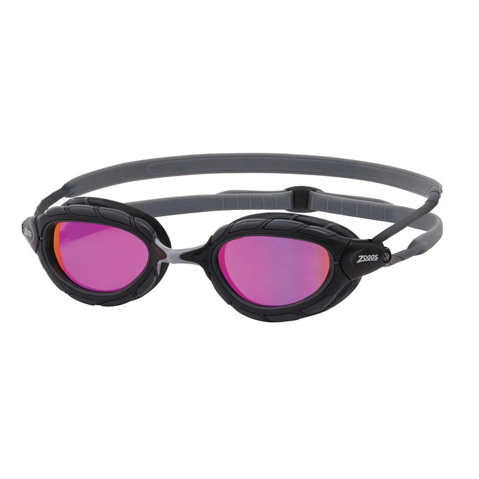Swimming Goggles Predator Titanium Grey-Black Mirrored-Pink Lenses Regular Zoggs 461065GYBKMPKR