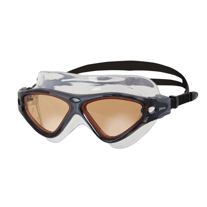 Swimming Mask Tri Vision Gey-Black Tinted-Copper Lenses Zoggs 461075GYBKTCP