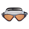 Swimming Mask Tri Vision Gey-Black Tinted-Copper Lenses Zoggs 461075GYBKTCP