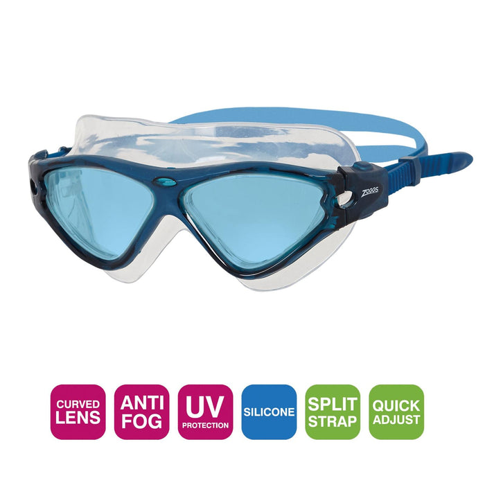 Swimming Mask Tri Vision Navy-Blue Tinted-Blue Lenses Zoggs 461075NVBLTBL