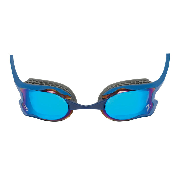 Swimming Goggles Raptor Hcb Titanium Blue-Grey Mirrored-Dark-Blue Lenses Zoggs 461085BLGYMDB