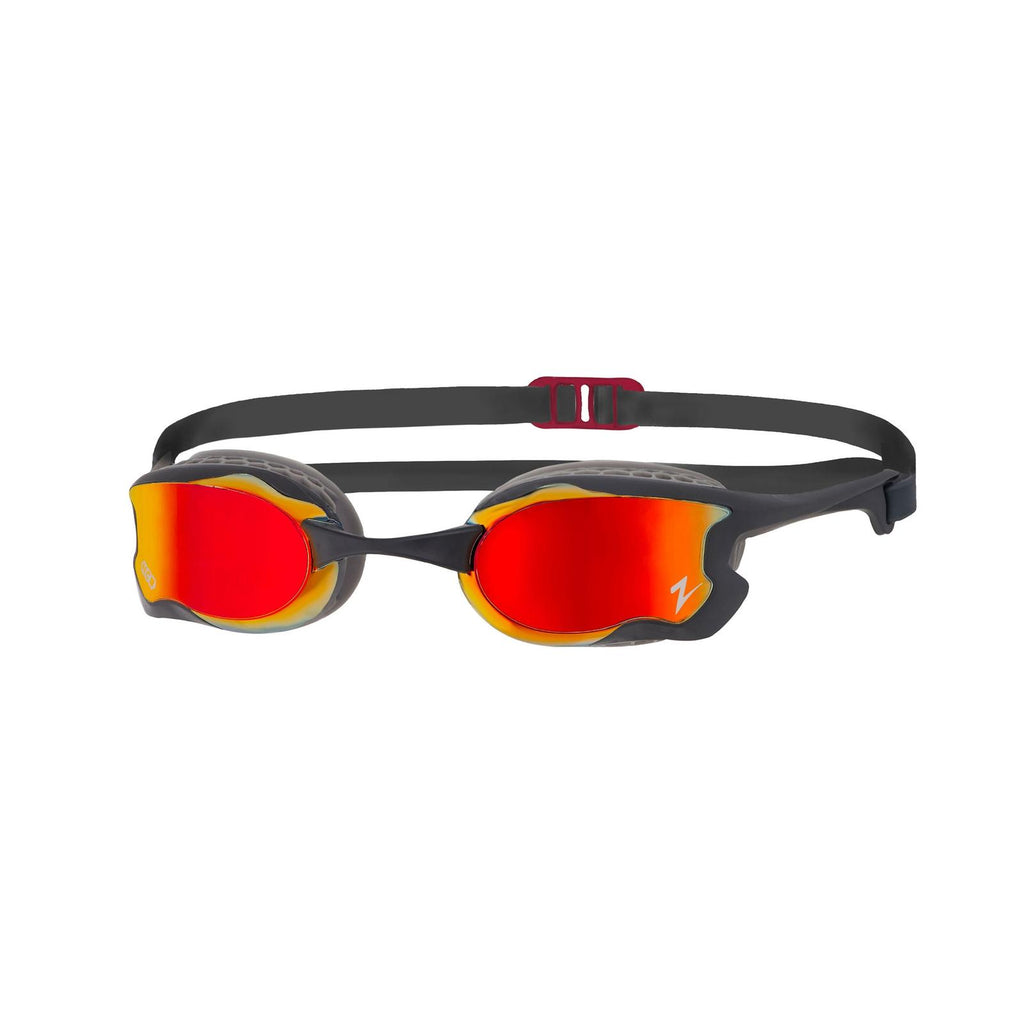 Swimming Goggles Raptor Hcb Titanium Grey-Black Mirrored-Red Lenses Zoggs 461085GYBKMRD