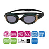 Swimming Goggles Predator Flex Titanium Reactor Black-Gold Regular Zoggs 461089BKGORTIR