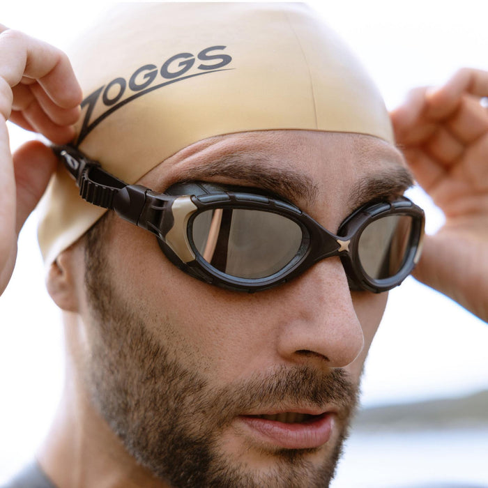 Swimming Goggles Predator Flex Titanium Reactor Black-Gold Regular Zoggs 461089BKGORTIR