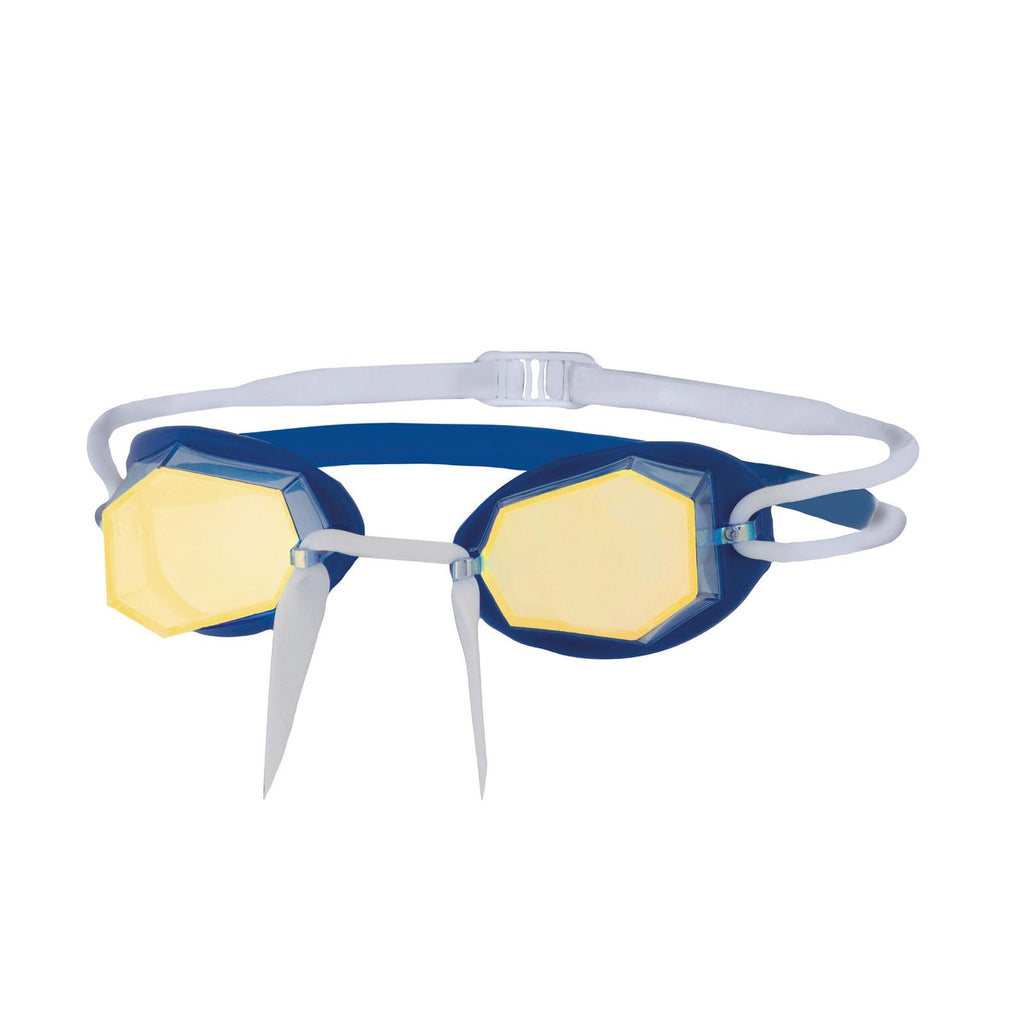Swimming Goggles Diamond Titanium-Blue-White Mirrored Gold Lenses Zoggs 461090BLWHMGD