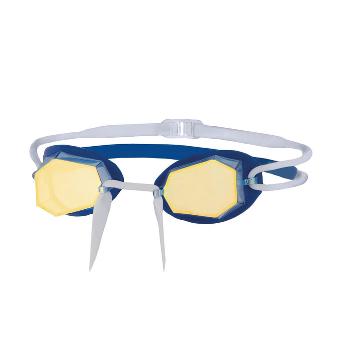 Swimming Goggles Diamond Titanium-Blue-White Mirrored Gold Lenses Zoggs 461090BLWHMGD