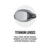 Swimming Goggles Diamond Titanium-Blue-White Mirrored Gold Lenses Zoggs 461090BLWHMGD