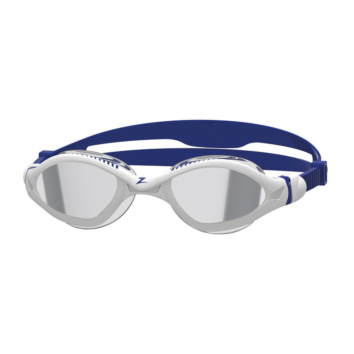 Swimming Goggles Tiger Lsr+ Titanium White-Blue Mirrored-Smoke Lenses Regular Zoggs 461092WHBLMSMR