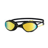 Swimming Goggles Tiger Titanium Black-Yellow Mirrored-Lime Lenses Regular Zoggs 461094BKYLMLMR