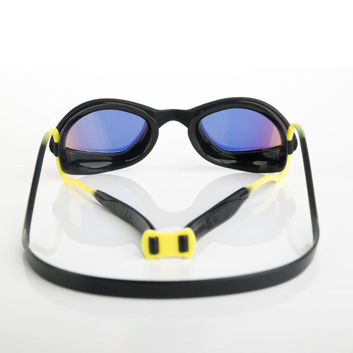 Swimming Goggles Tiger Titanium Black-Yellow Mirrored-Lime Lenses Small Zoggs 461094BKYLMLMS
