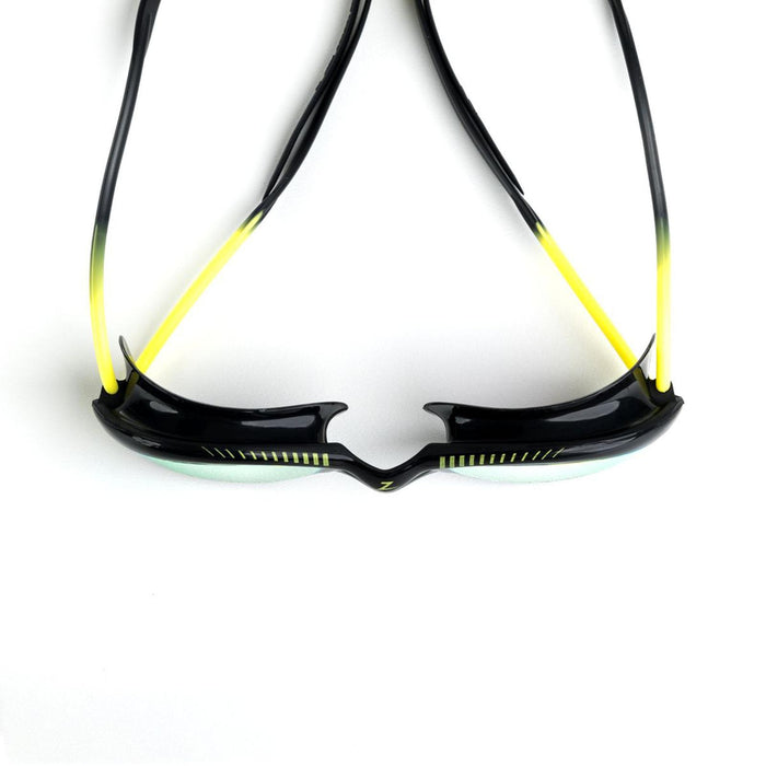 Swimming Goggles Tiger Titanium Black-Yellow Mirrored-Lime Lenses Small Zoggs 461094BKYLMLMS