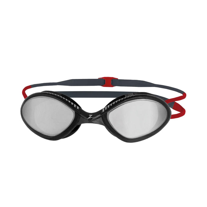 Swimming Goggles Tiger Titanium Grey-Red Mirrored-Smoke Lenses Regular Zoggs 461094GYRDMSMR