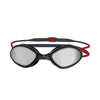 Swimming Goggles Tiger Titanium Grey-Red Mirrored-Smoke Lenses Regular Zoggs 461094GYRDMSMR