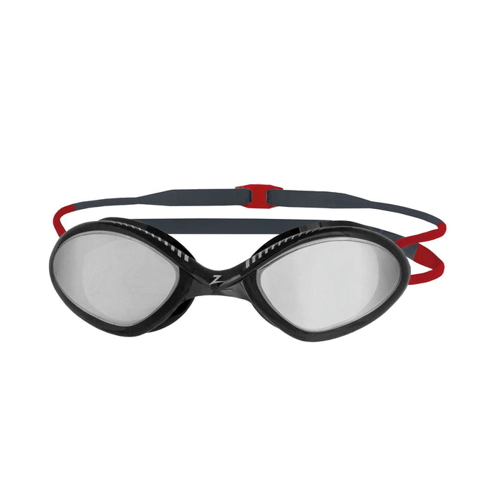 Swimming Goggles Tiger Titanium Grey-Red Mirrored-Smoke Lenses Small Zoggs 461094GYRDMSMS