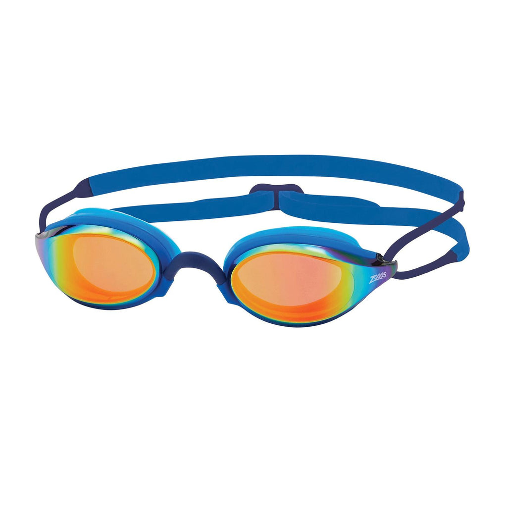 Swimming Goggles Fusion Air Titanium Blue Mirrored-Orange Lenses Zoggs 461106BLBLMOR