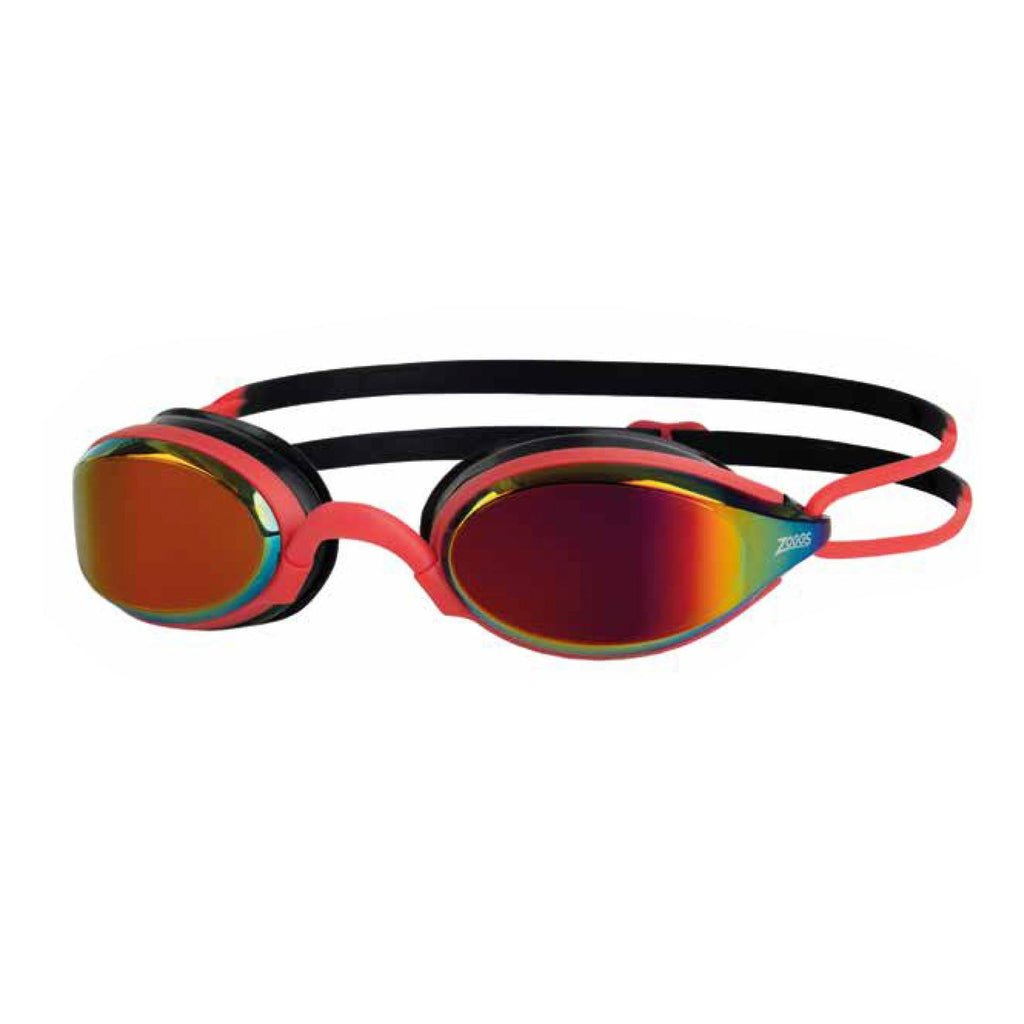 Swimming Goggles Fusion Air Titanium Red-Black Mirrored-Red Lenses Zoggs 461106RDBKMRD