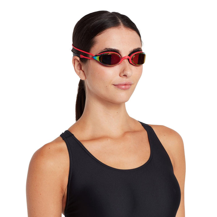 Swimming Goggles Fusion Air Titanium Red-Black Mirrored-Red Lenses Zoggs 461106RDBKMRD