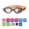 Swimming Goggles Predator Flex Reactor Grey-Orange-Smoke Regular Zoggs 461107GYORRSMR