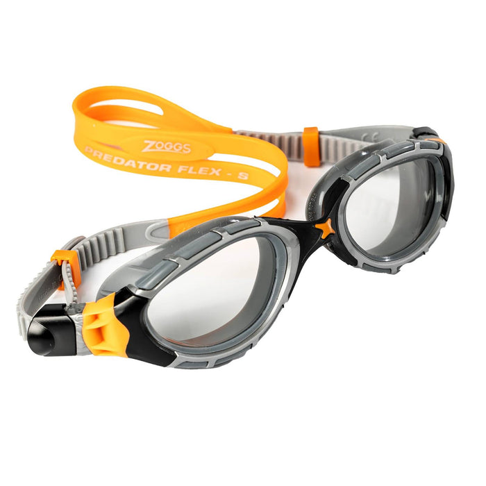 Swimming Goggles Predator Flex Reactor Grey-Orange-Smoke Regular Zoggs 461107GYORRSMR
