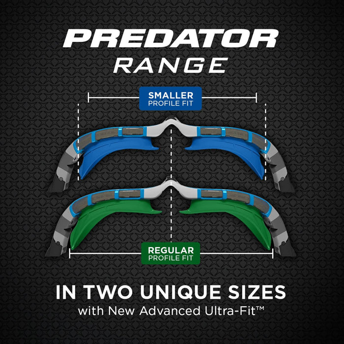 Swimming Goggles Predator Flex Reactor Grey-Orange-Smoke Small Zoggs 461107GYORRSMS