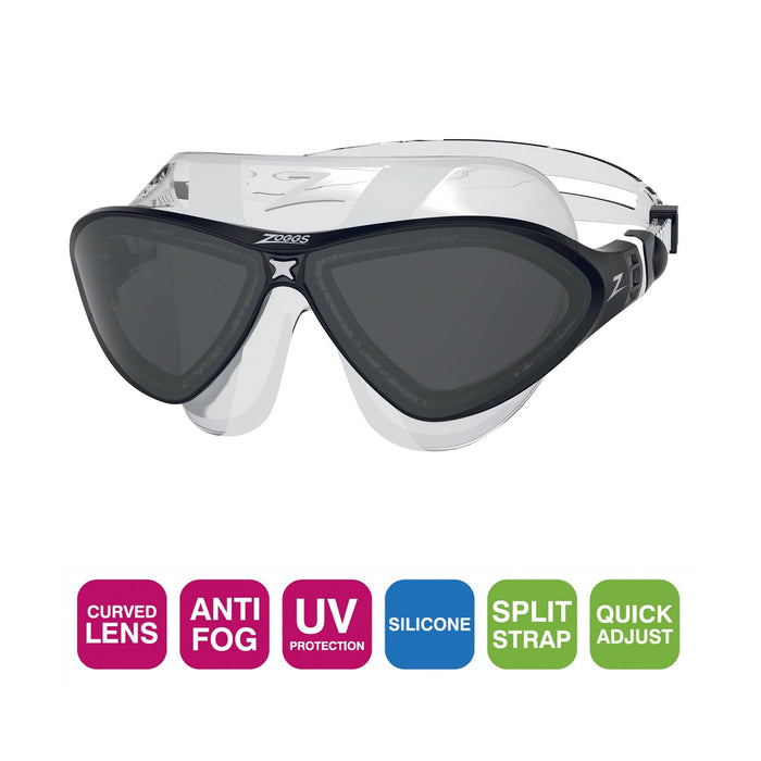 Swimming Mask Horizon Flex Clear-Black Tinted-Smoke Zoggs 461108CLBKTSM