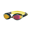 Swimming Goggles Endura Max Titanium Black-Yellow Mirrored-Violet Lenses Zoggs 461111BKYLMVI