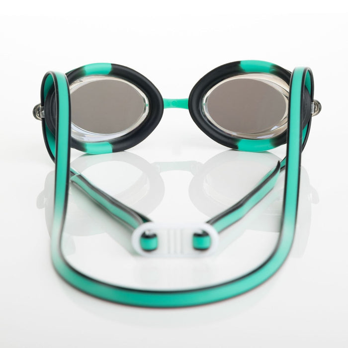 Swimming Goggles Racer Titanium Green-Black Mirrored-Gold Lenses Zoggs 461112GNBKMGD