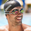 Swimming Goggles Racer Titanium Green-Black Mirrored-Gold Lenses Zoggs 461112GNBKMGD