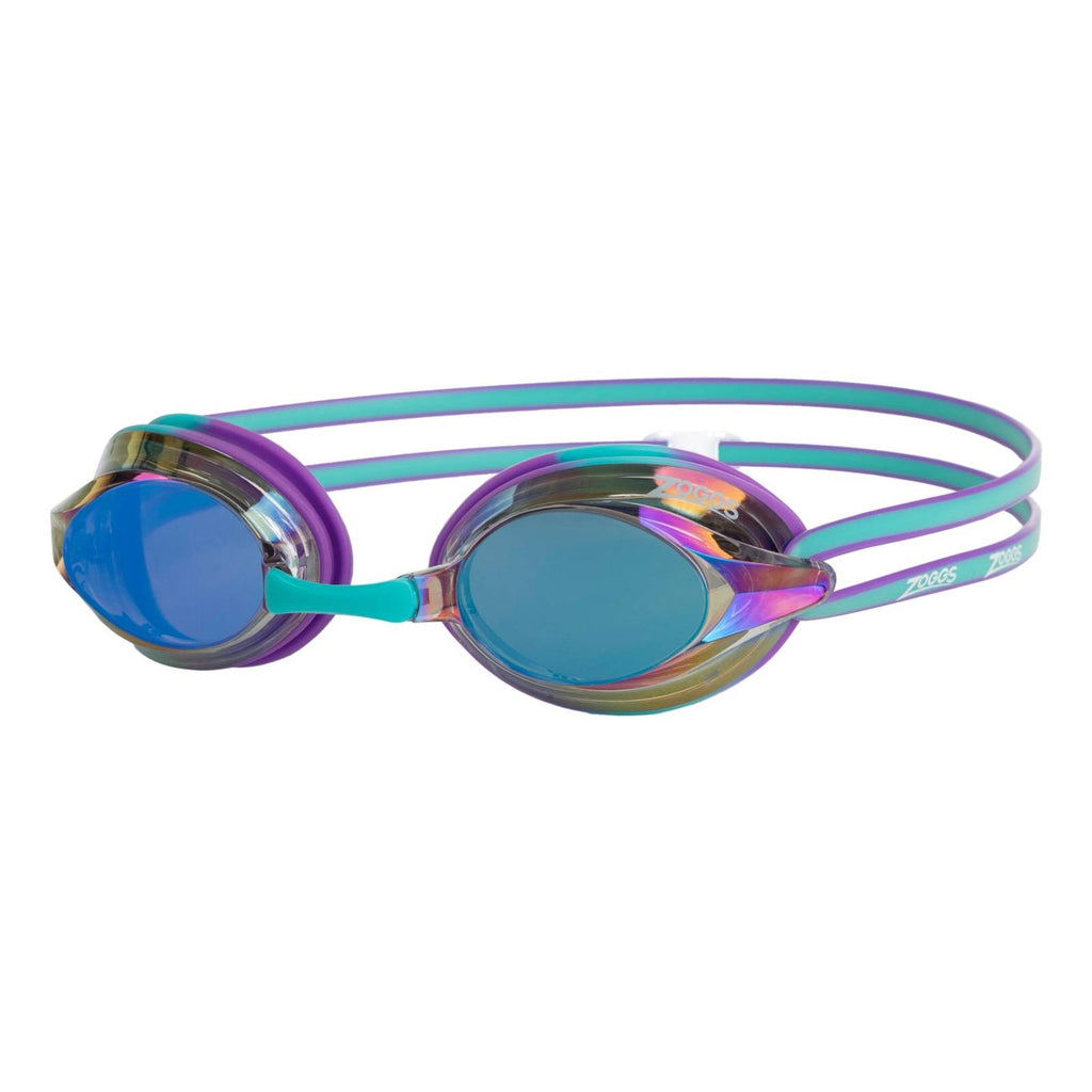 Swimming Goggles Racer Titanium Violet-Turquoise Mirrored-Blue Lenses Zoggs 461112VITQMBL