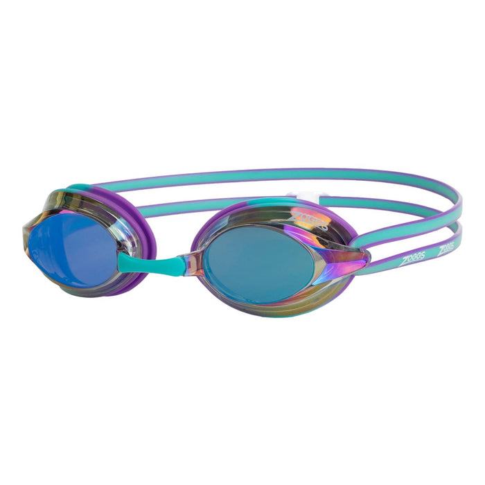 Swimming Goggles Racer Titanium Violet-Turquoise Mirrored-Blue Lenses Zoggs 461112VITQMBL