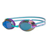 Swimming Goggles Racer Titanium Violet-Turquoise Mirrored-Blue Lenses Zoggs 461112VITQMBL