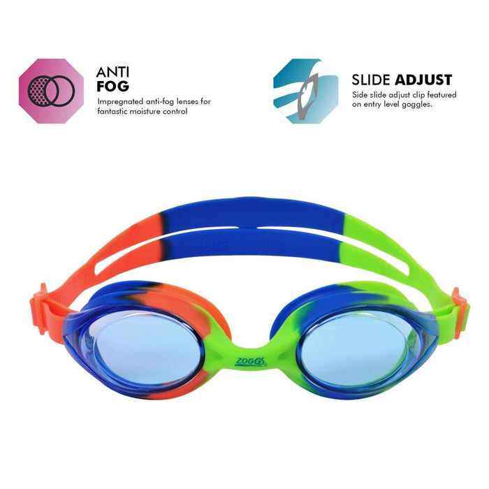 Swimming Goggles Bondi Junior Green-Blue Tintes-Blue Lenses Zoggs 461301GNBLTBL