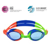 Swimming Goggles Bondi Junior Green-Blue Tintes-Blue Lenses Zoggs 461301GNBLTBL