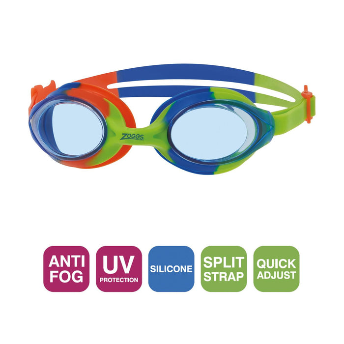 Swimming Goggles Bondi Junior Green-Blue Tintes-Blue Lenses Zoggs 461301GNBLTBL