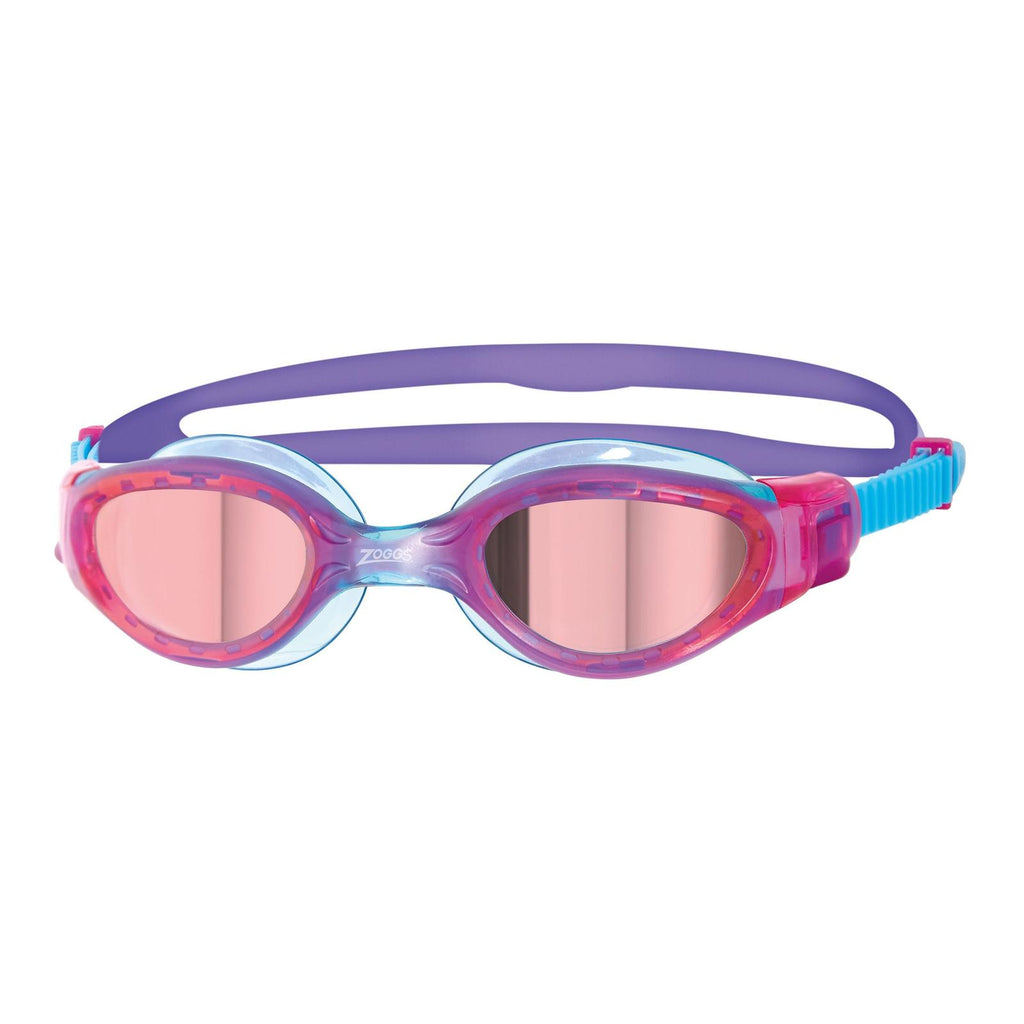 Swimming Goggles Phantom Elite Mirror Junior Pink-Blue Mirrored-Red Lenses Zoggs 461316PKBLMRD