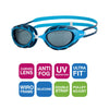Swimming Goggles Predator Junior Light Blue-Blue Tinted-Smoke Lenses Zoggs 461319LBBLTSM