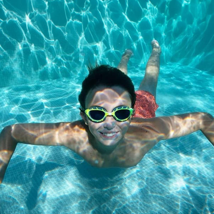 Swimming Goggles Predator Junior Lime-Grey Tinted-Smoke Lenses Zoggs 461319LMGYTSM