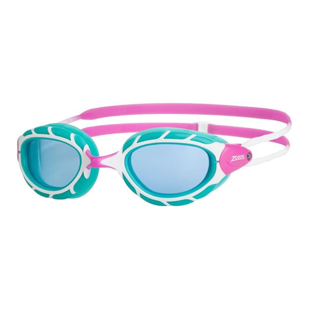 Swimming Goggles Predator Junior Pink-Turquoise Tinted-Blue Lenses Zoggs 461319PKTQTBL