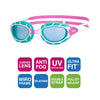 Swimming Goggles Predator Junior Pink-Turquoise Tinted-Blue Lenses Zoggs 461319PKTQTBL