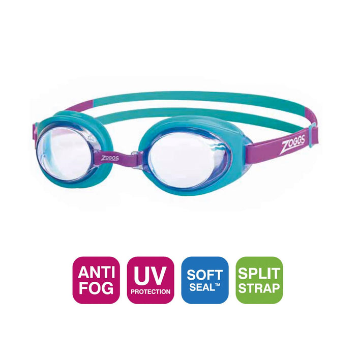 Swimming Goggles Ripper Junior Turquoise-Purple Zoggs 461323TQPUCLR