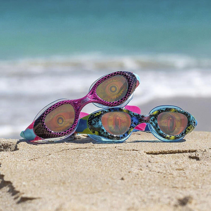 Zwembril Sea Demon Junior Zwart-Blauwe Hologramlenzen Zoggs 461324BKBLHOL