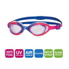 Swimming Goggles Sonic Air 2.0 Junior Blue-Pink Tinted-Purple Lenses Zoggs 461325BLPKTPU