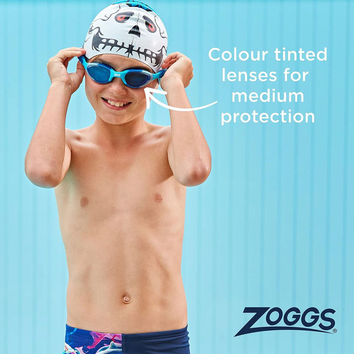 Swimming Goggles Super Seal Junior Blue-Camo Tinted-Blue Lenses Zoggs 461327BLCMTBL