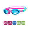 Swimming Goggles Super Seal Junior Pink-Blue Tinted-Blue Lenses Zoggs 461327PKBLTBL