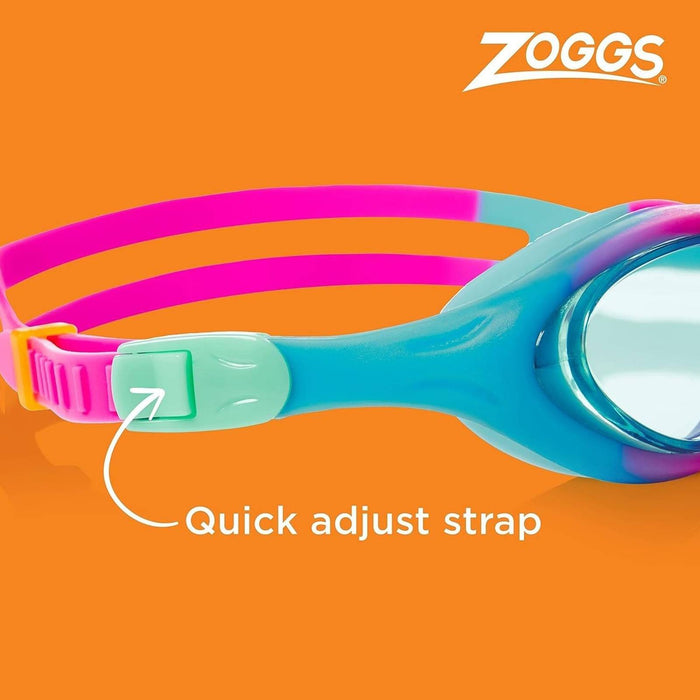 Swimming Goggles Super Seal Junior Pink-Blue Tinted-Blue Lenses Zoggs 461327PKBLTBL