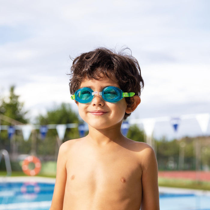 Swimming Goggles Little Ripper Aqua-Green Tinted-Blue Lenses Zoggs 461417AQGNTBL